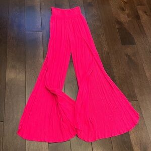Rewash wide leg hot pink pants size medium
